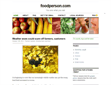 Tablet Screenshot of foodperson.com